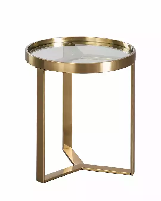 купить золотой приставной столик "ульм"