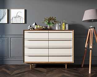 Комод Bruni white на 8 ящиков