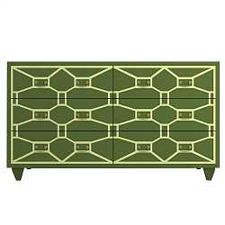 Комод 6 ящиков Emerald зеленый