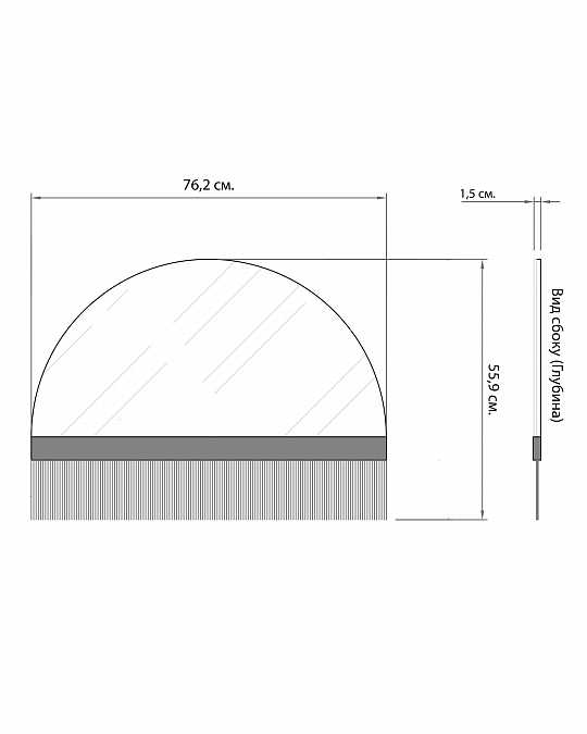купить декоративное зеркало "арья" с черной бахромой