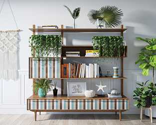 Стеллаж Bruni с ящиками, print 1