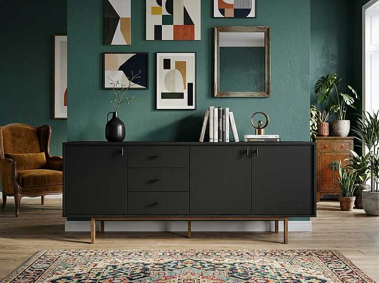 купить комод emerson black em07