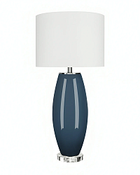 Синяя настольная лампа "Мальта"