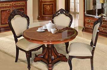 Стол раскладной круглый Роза, орех