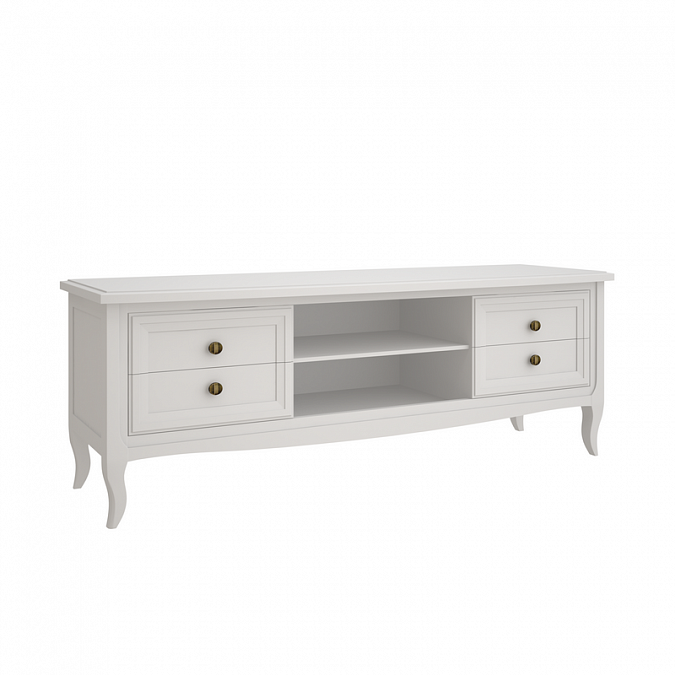 Тумба под ТВ Majessa White узкая