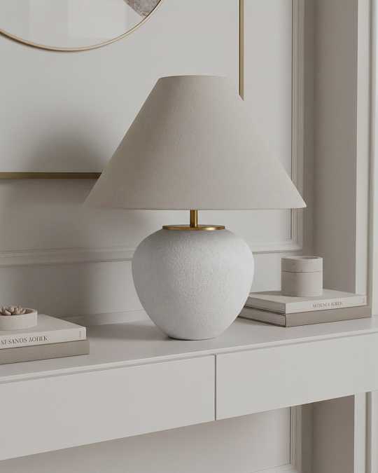 купить белая настольная лампа "ноэл"