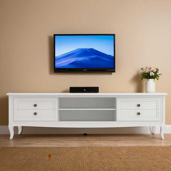 Тумба под ТВ Majessa White широкая