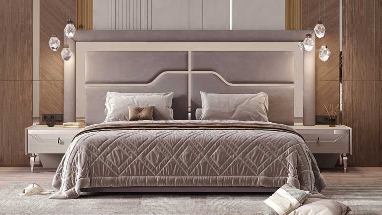 Спальный гарнитур "Стиль" silver