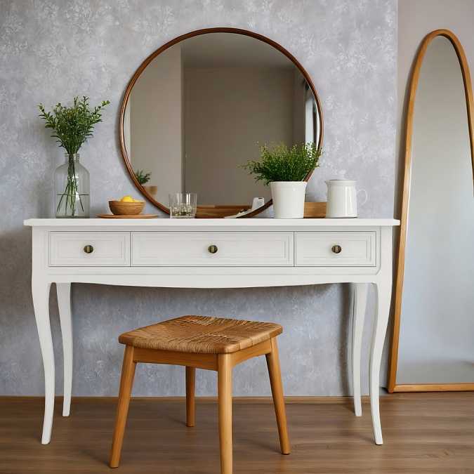 Консоль Majessa White 3 ящика