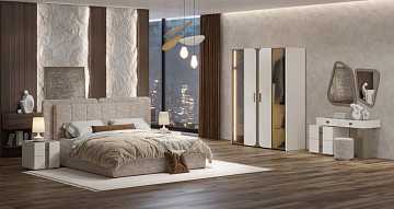 Спальня "Леонардо" с малым и большим изголовьем 4 ст.