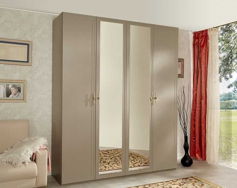 Шкаф 4-дверный Palmari с зеркалом P5560