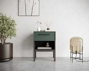 Тумбочка с верхним ящиком Nicole green