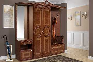 Гарнитур для прихожей Роза, орех