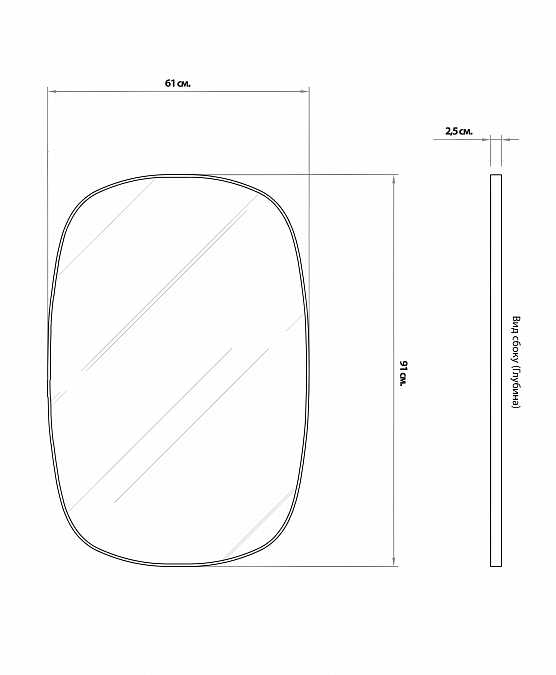 купить серебряное настенное зеркало "вейл"