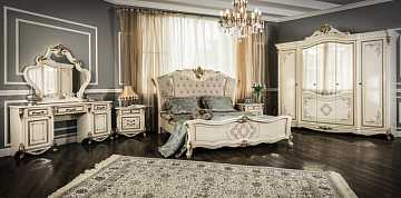 Спальня "Оливия" крем 5-дв. шкаф