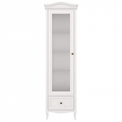 Витрина однодверная Majessa White