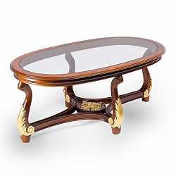 Стол журнальный Zzibo mobili арт.19 орех с золотом