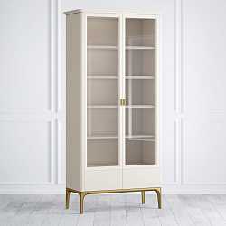 Шкаф книжный Primo gold узкий с 2 ящиками