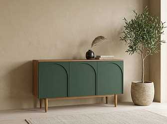 Комод с тремя дверками Arka AR03 green
