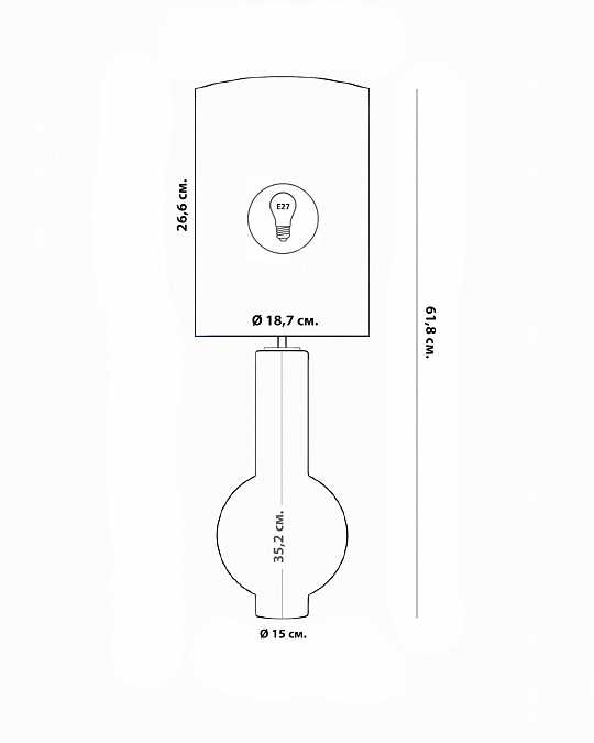 купить черная настольная лампа "коэн"