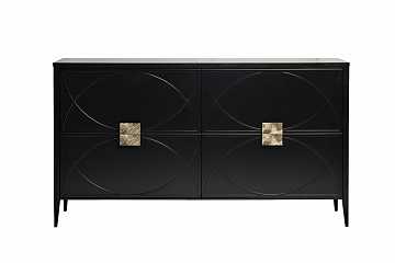 Комод Garda черный с ящиками