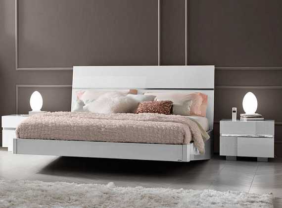 Кровать двуспальная Caprice White 154x203