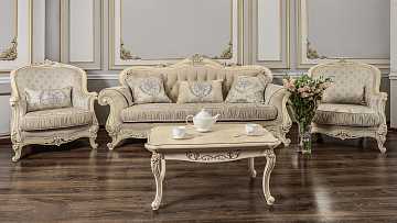 Комплект мягкой мебели "Мона Лиза" крем