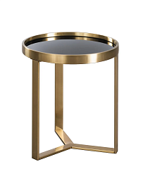 Черный приставной столик "Ульм"