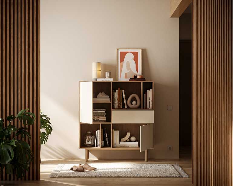 купить комод alice с двумя дверками и ящиком alc06