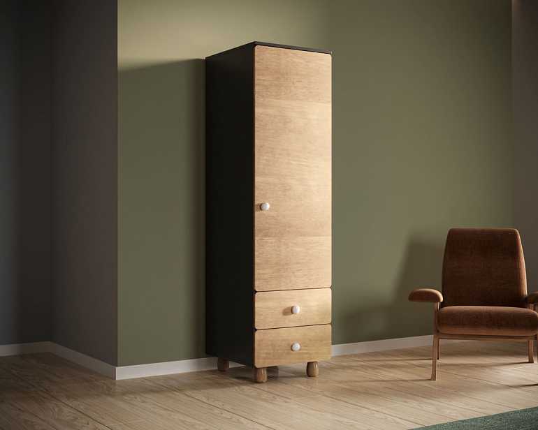 купить узкий шкаф-модуль с ящиками split