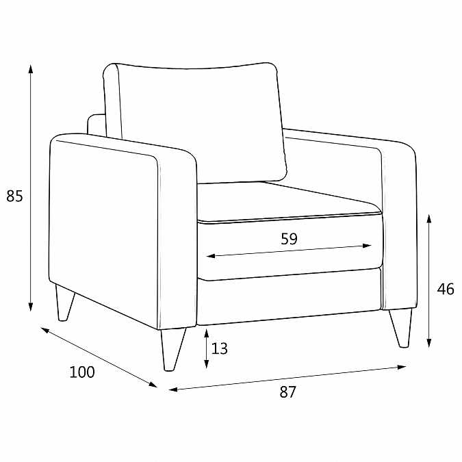Кресло Primo M25K brown