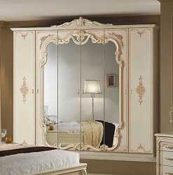 Шкаф платяной шестидверный Диана, бежевый