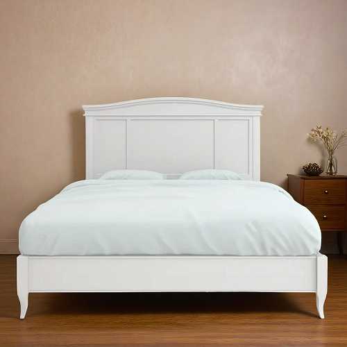 Кровать с жесткой спинкой Majessa White односпальная