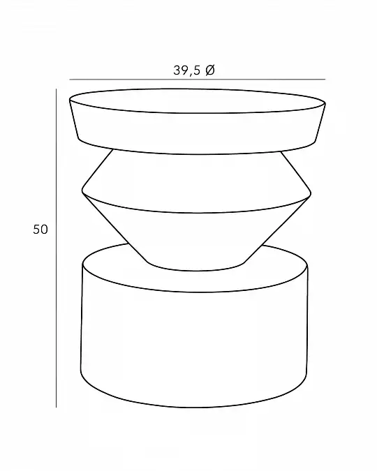 купить темно-красный приставной столик "сигет"