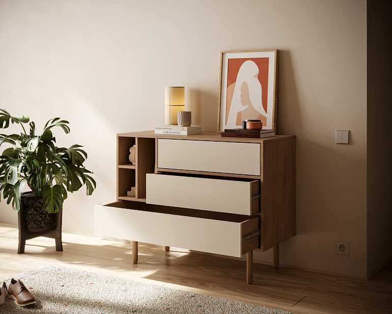 купить комод alice с тремя ящиками