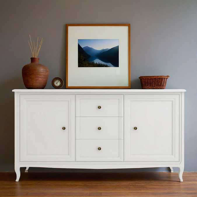 Комод Majessa White широкий