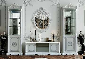 Стенка под ТВ Грация, белый