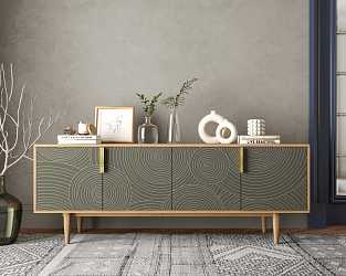 Большая тумба под ТВ "Line" R21/darkgreen