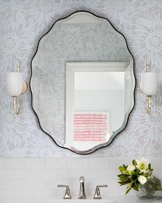 купить овальное настенное зеркало "тьяго"