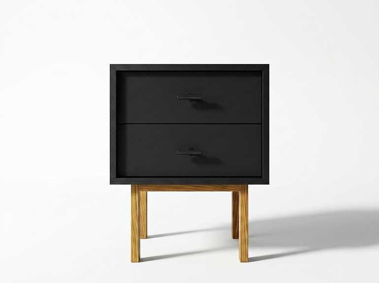 купить тумба прикроватная emerson black em16