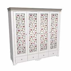 Шкаф 4-дверный Бейли антрацит 88444