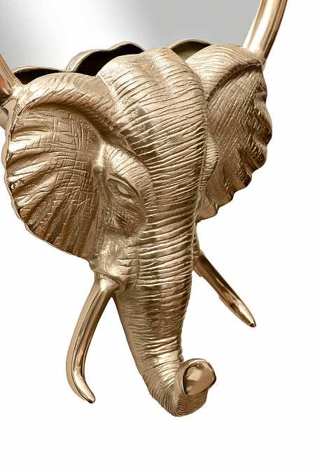Декоративное зеркало "Голова слона"