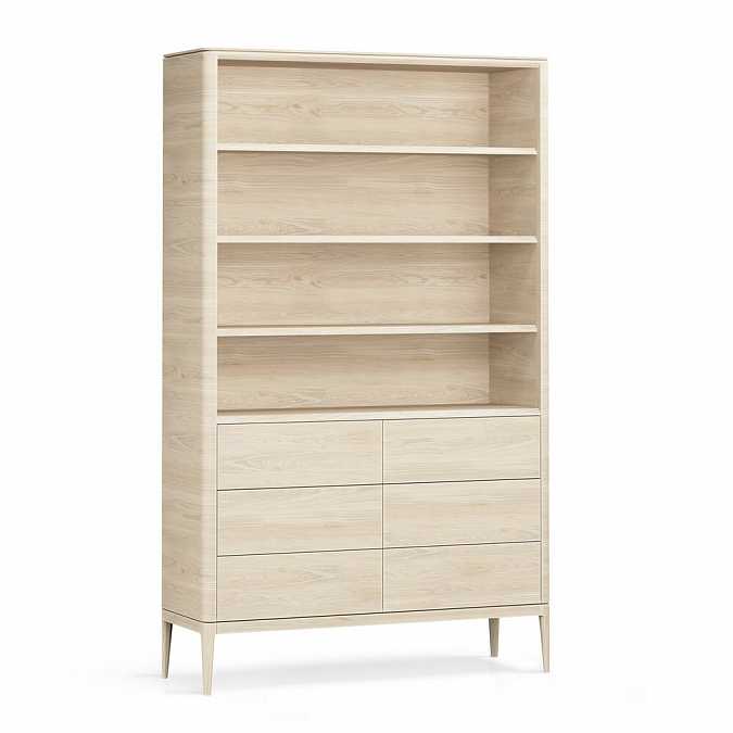 Стеллаж широкий Natura 6 ящиков