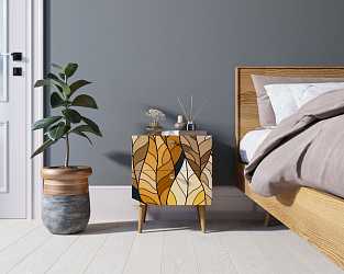 Тумбочка "Berber" с двумя ящиками (08 принт)