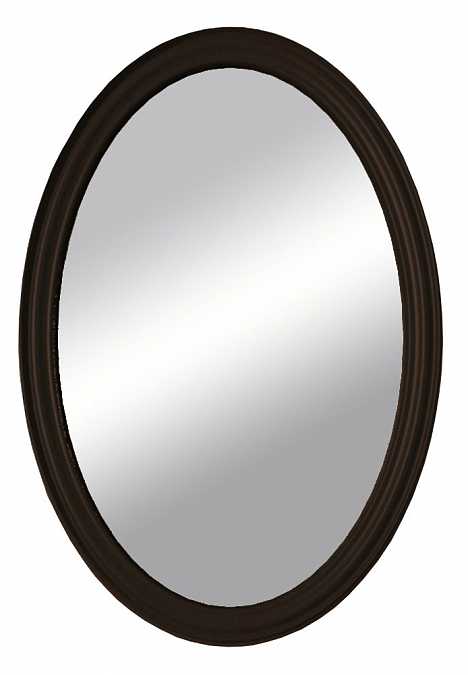 купить зеркало овальное leontina black st9333/blk