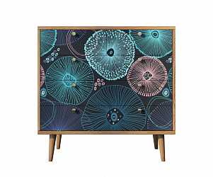 Комод "Berber" с 5 ящиками (32 принт)