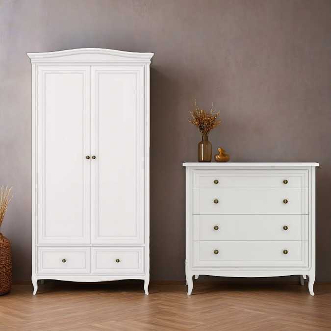 Шкаф 2-дверный Majessa White