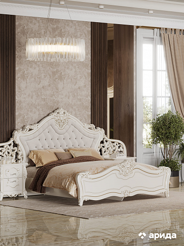 Кровать "Джоконда" 180*200 (крем)