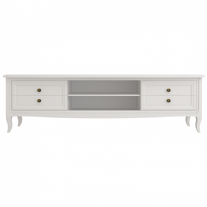 Тумба под ТВ Majessa White широкая