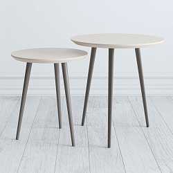 Комплект круглых журнальных столиков Primo